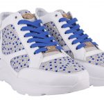 THE SIMPLE DRIP WHITE/ ROYAL BLUE