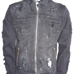 Denim Jacket harmony hustler Wht/Blk
