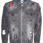 Denim Jacket harmony hustler Red/Blk